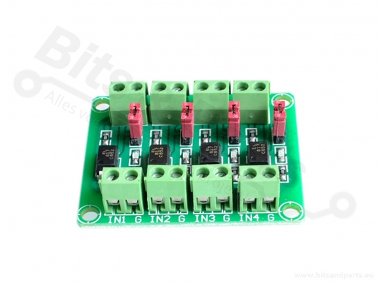 Optocoupler board PC817 4-kanaals